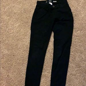 Black no ripped jeans